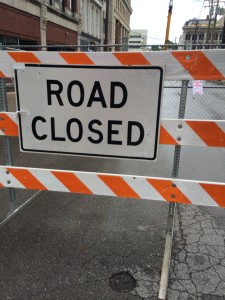 road closed lexington construction
