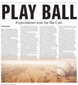UK _ baseball _ Bat Cats _ 2015 _ Ace Weekly
