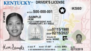 Sample Kentucky Real ID